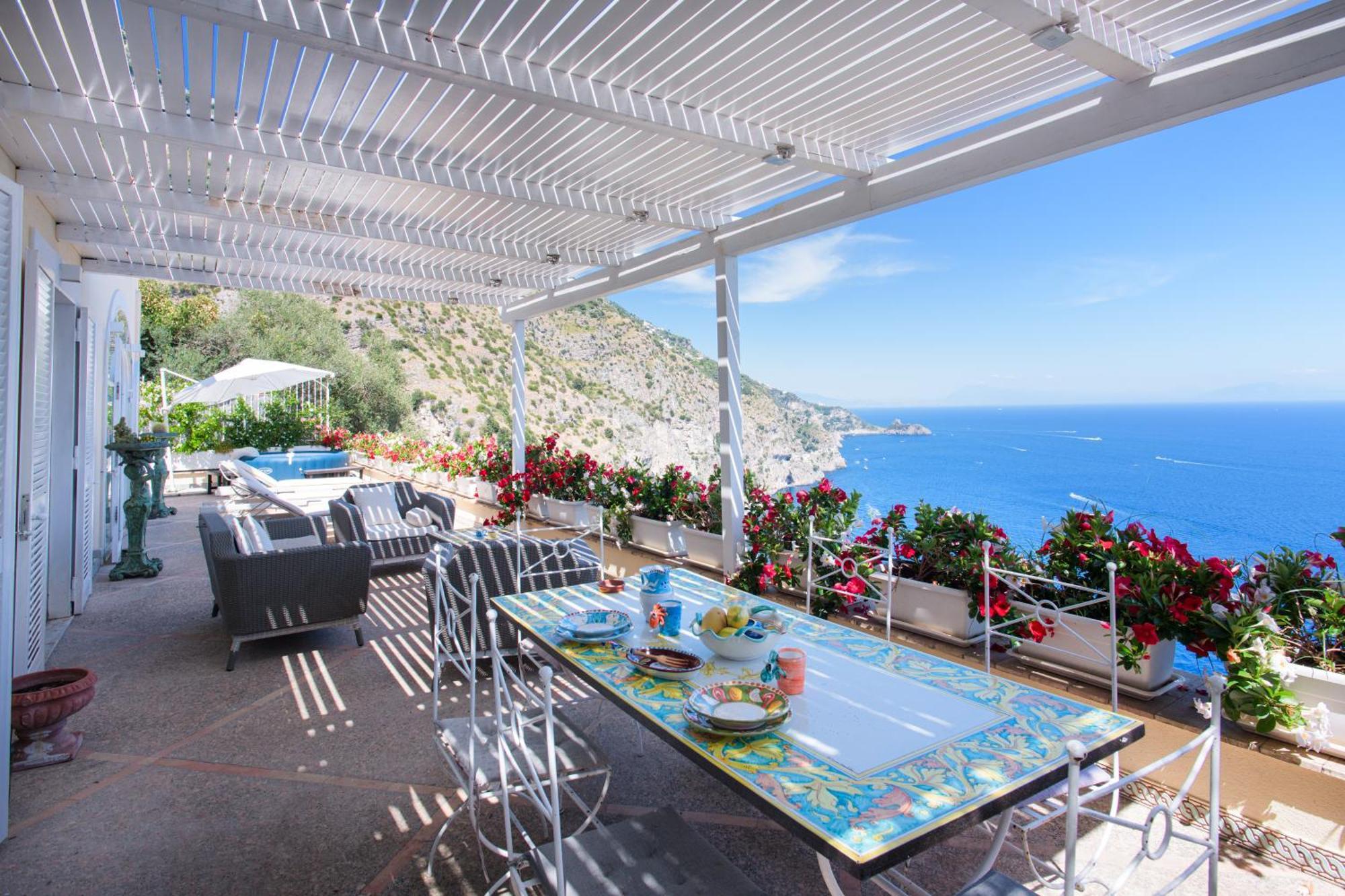 Villa Cristina -No Steps-Amalfi Coast Views -Hot Tube Praiano Exterior photo